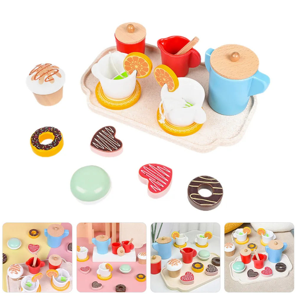 

1Set Imitation Tea Set for Little Girls Pretend Play Dessert Set Endless Hours of Fun Role Play Educational Gift for Kids