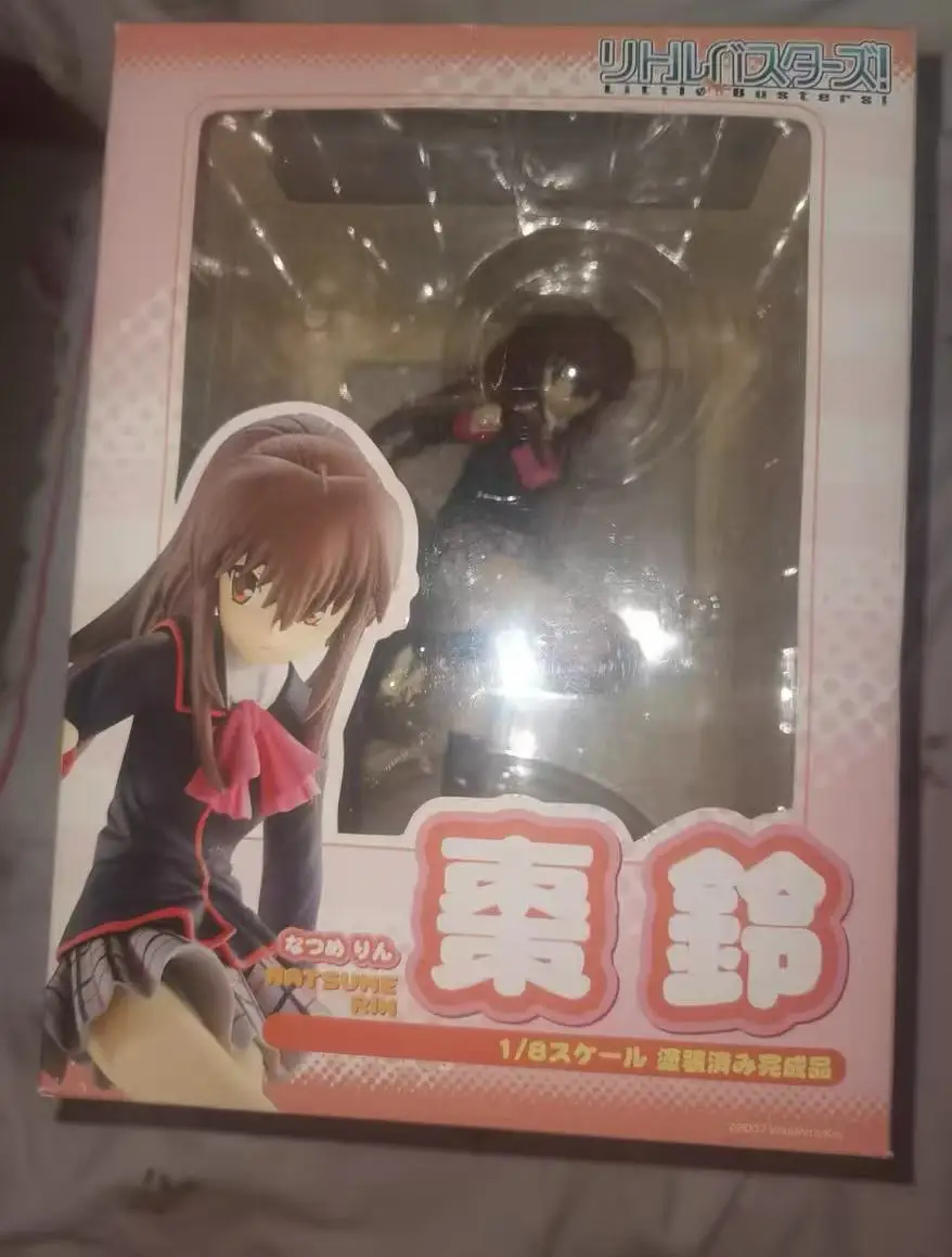 Op voorraad: originele Chara-ani Little Busters! Natsume Rin PVC Anime Speelfiguur Cadeau Collectie Model Decoratie