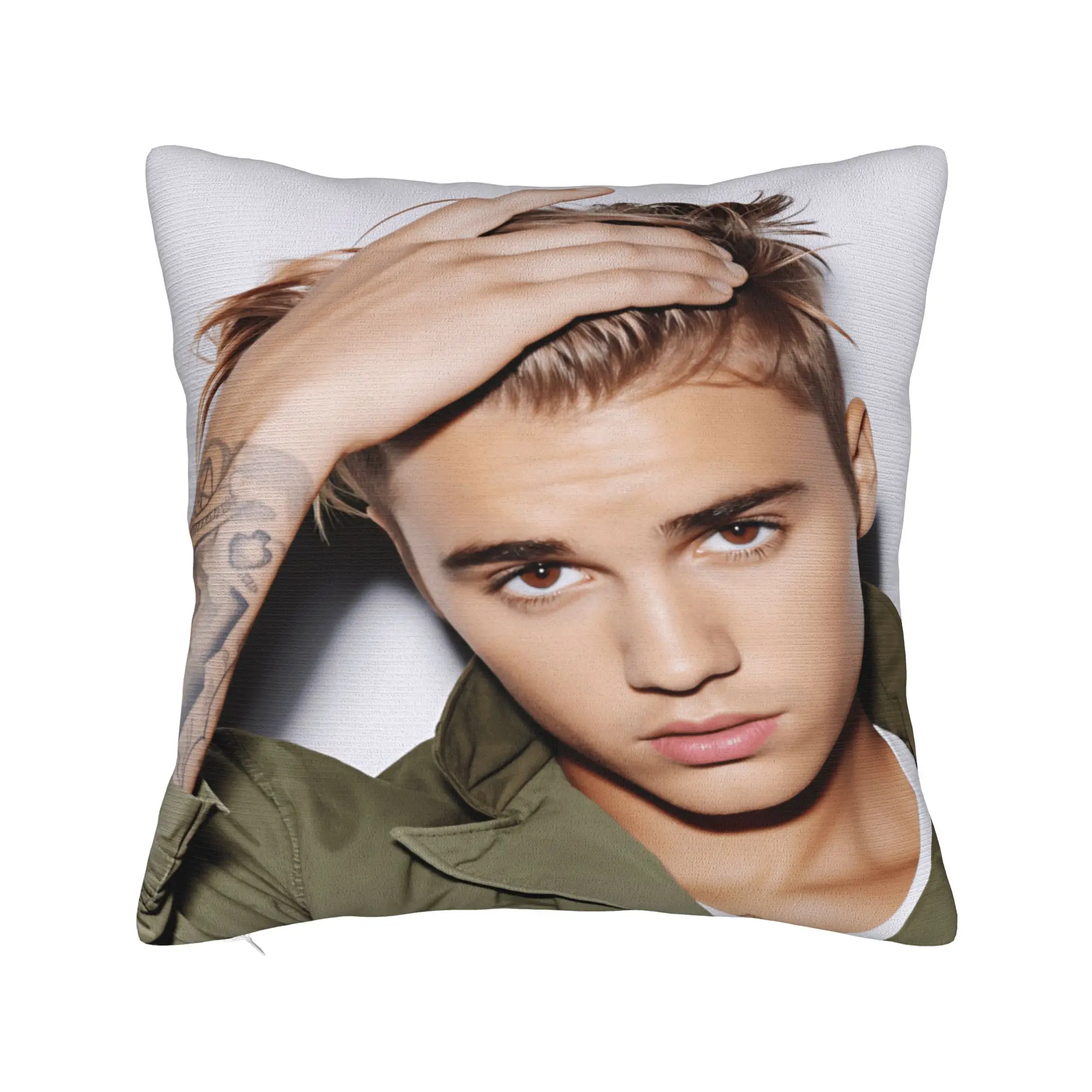 Pillow Cover J-JustinS B-Bieber  Funny Pillow Case For Sofa Home Decoration Pillowcases