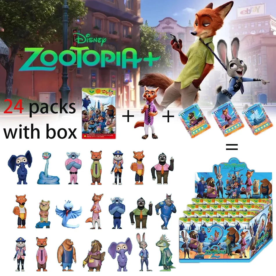 

Zootopia 2-серия слепая сумка, милая фигурка Ника Джуди, слепая коробка, загадочная коробка, аниме-фигурки, мультяшная коллекционная модель, игрушка в подарок