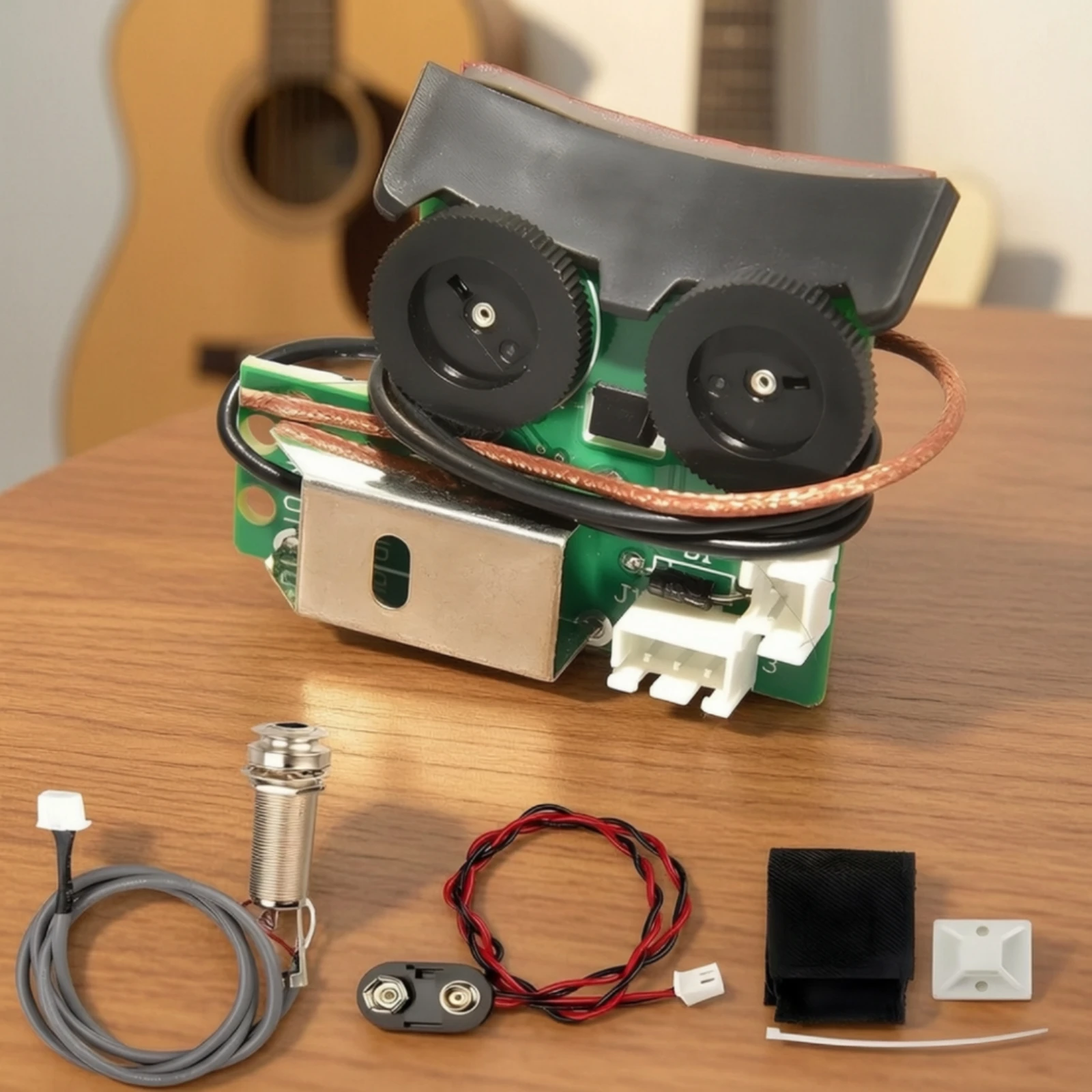 Active Endpin Preamp Pickup Onboard Guitar Pickup with Preamp Compact Concealed for Guitarists, Instrument Repair - view 6