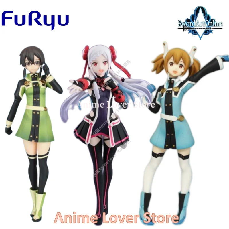 In Stock FuRyu Original Special Figures Sword Art Online Anime Figure Yuna Shino Silica Collectible Model Ornaments