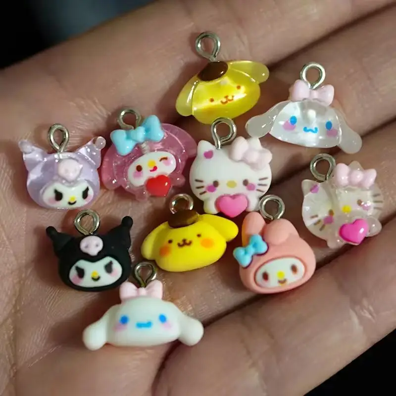 Ciondoli HelloKitty per accessori per la creazione di gioielli, perline Kuromi My Melody per portachiavi fai da te, collane, accessori per braccialetti