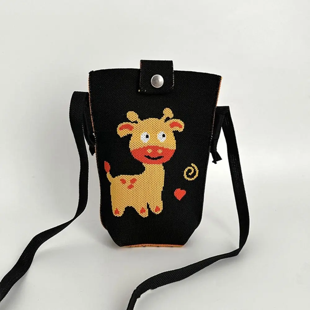 Süße Strick handtasche neue Hochleistungs-Mini-Knoten-Handgelenk tasche Cartoon Polyester Umhängetasche für Mädchen