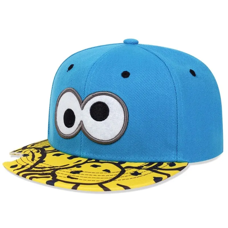 Unisex Eye PIZZA Embroidery Hip-hop Hats Spring and Autumn Outdoor Adjustable Casual Baseball Caps Sunscreen Hat