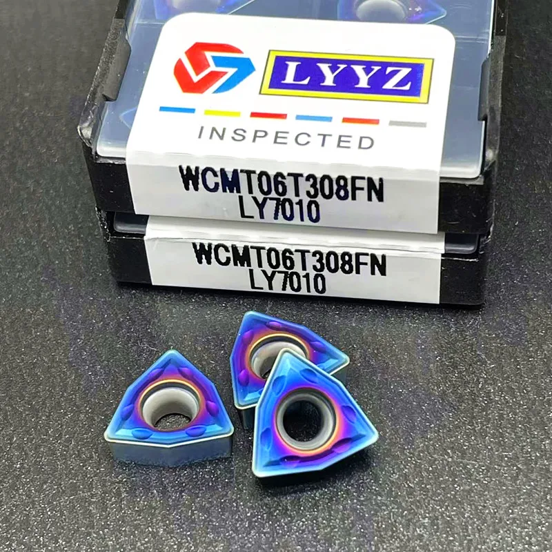 WCMT 030208 FN WCMT 040208 FN WCMT 050308 FN WCMT06T308FN WCMT 080412 Lavorazione dell'acciaio con lama di alta qualità in lega dura FN Nano Blue