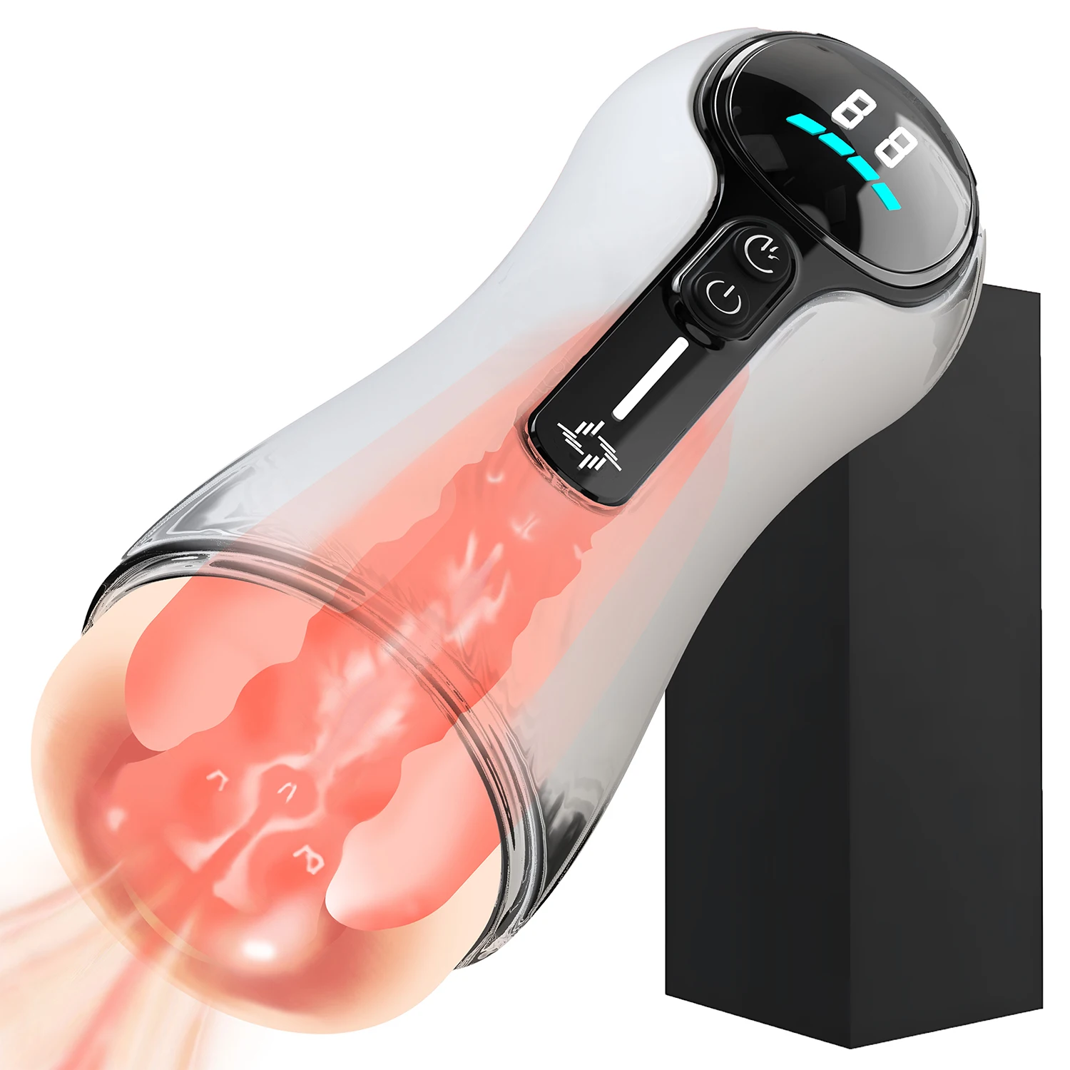 3IN1 Male Masturbation Device With 4 Suction& 9  Vibration Realistic Blowjob Vaginal Pocket Pussy  Sex Toys For Men