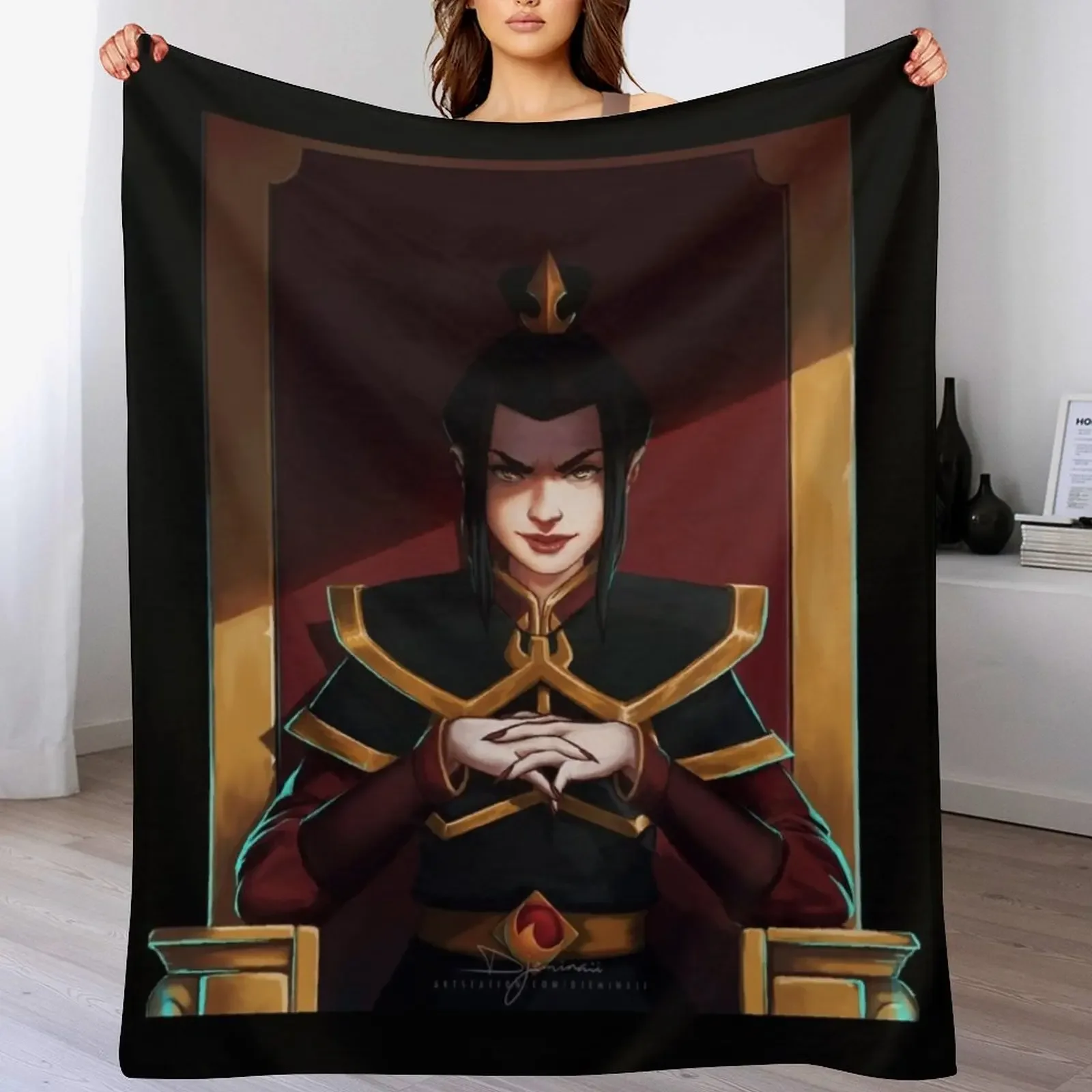 the last airbender - firelord azula Throw Blanket sofa bed Blankets For Baby Blankets