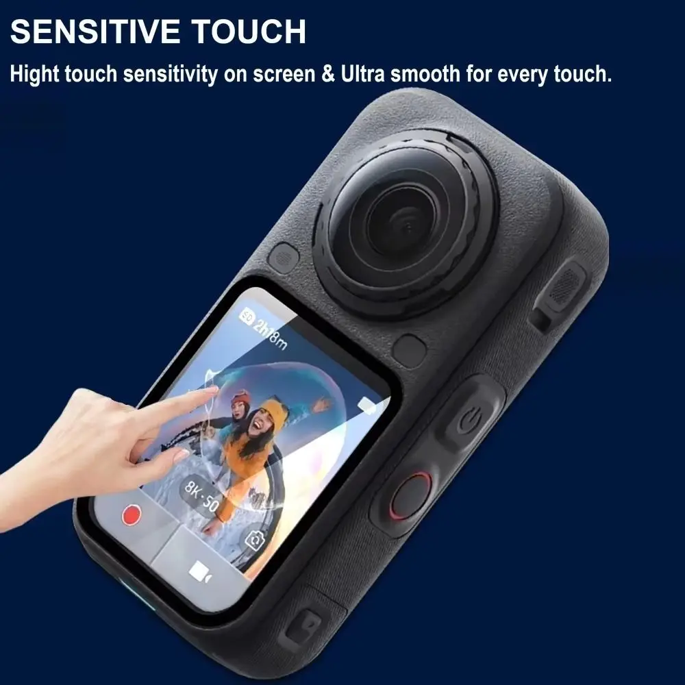 1/2/3Pcs Soft PMMA Protective Films HD Anti-scratch Screen Protector 3D Curved Camera Screen Cover for Insta360 X6