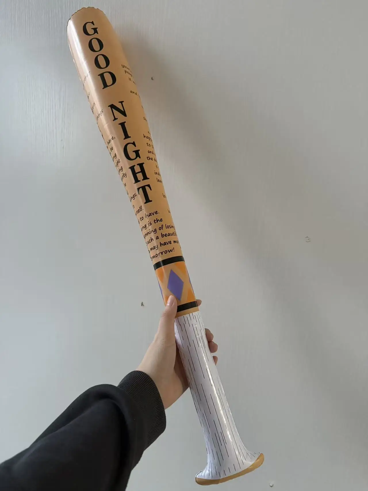 Big Baseball Bat  The Clown's Girl 1:1 Cosplay Weapon Prop Soft PU Rubber Movie Role Play Halloween Cos Gift Safety 85cm