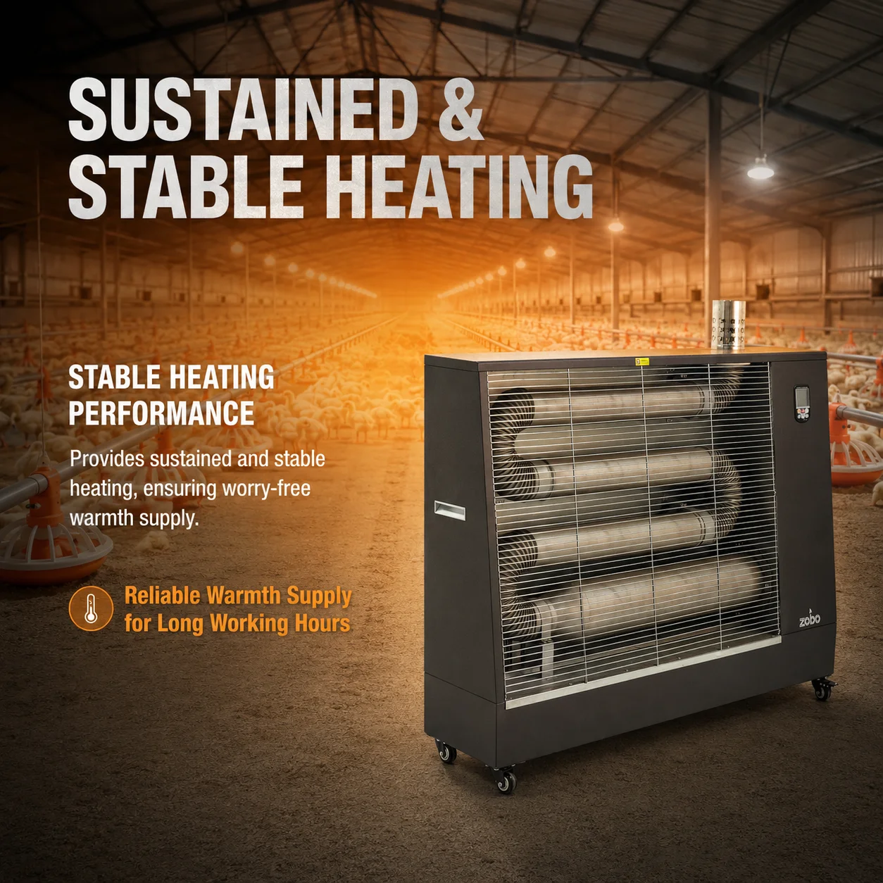 Industrial Portable Infrared Diesel Heater Heavy Duty Home Winter Heating Equipment