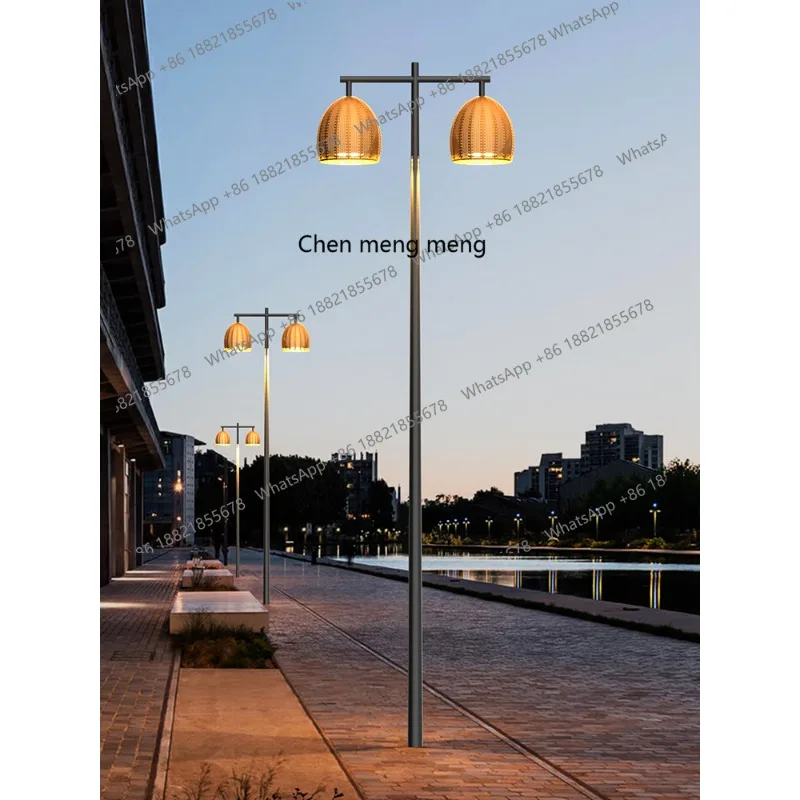 Simples e moderno jardim solar pólo alto luz ao ar livre comunidade jardim luz área cênica bloco estrada luz de rua