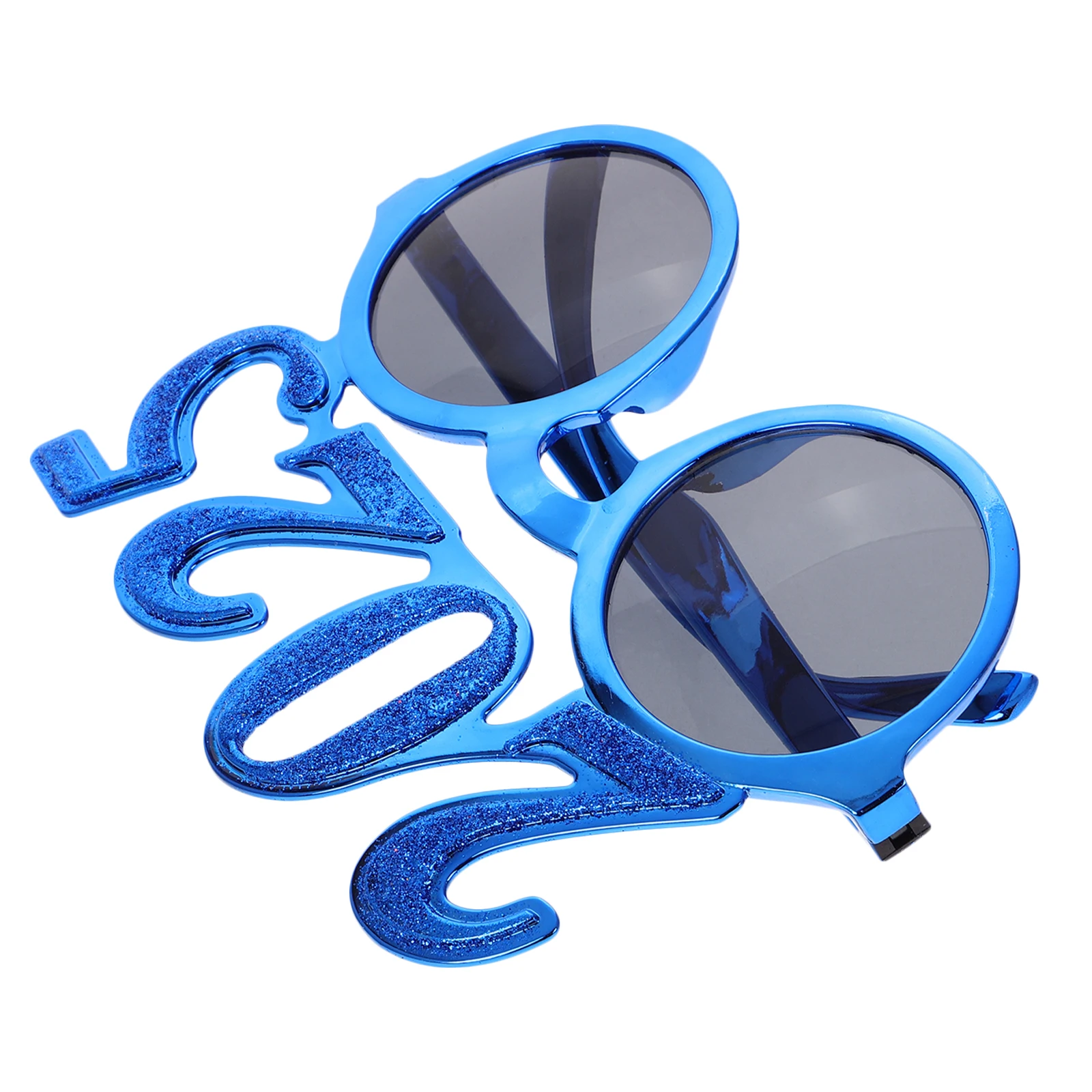

Digital Glasses 2025 New Year Party Eyewear PC Material Lightweight Novel Design Photo Prop Round Frame Trendy Accessories Happy