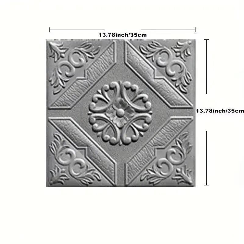 Decorative waterproof moisture-proof mildew proof modern style self-adhesive 35cm * 35cm wallpaper bedroom background wall
