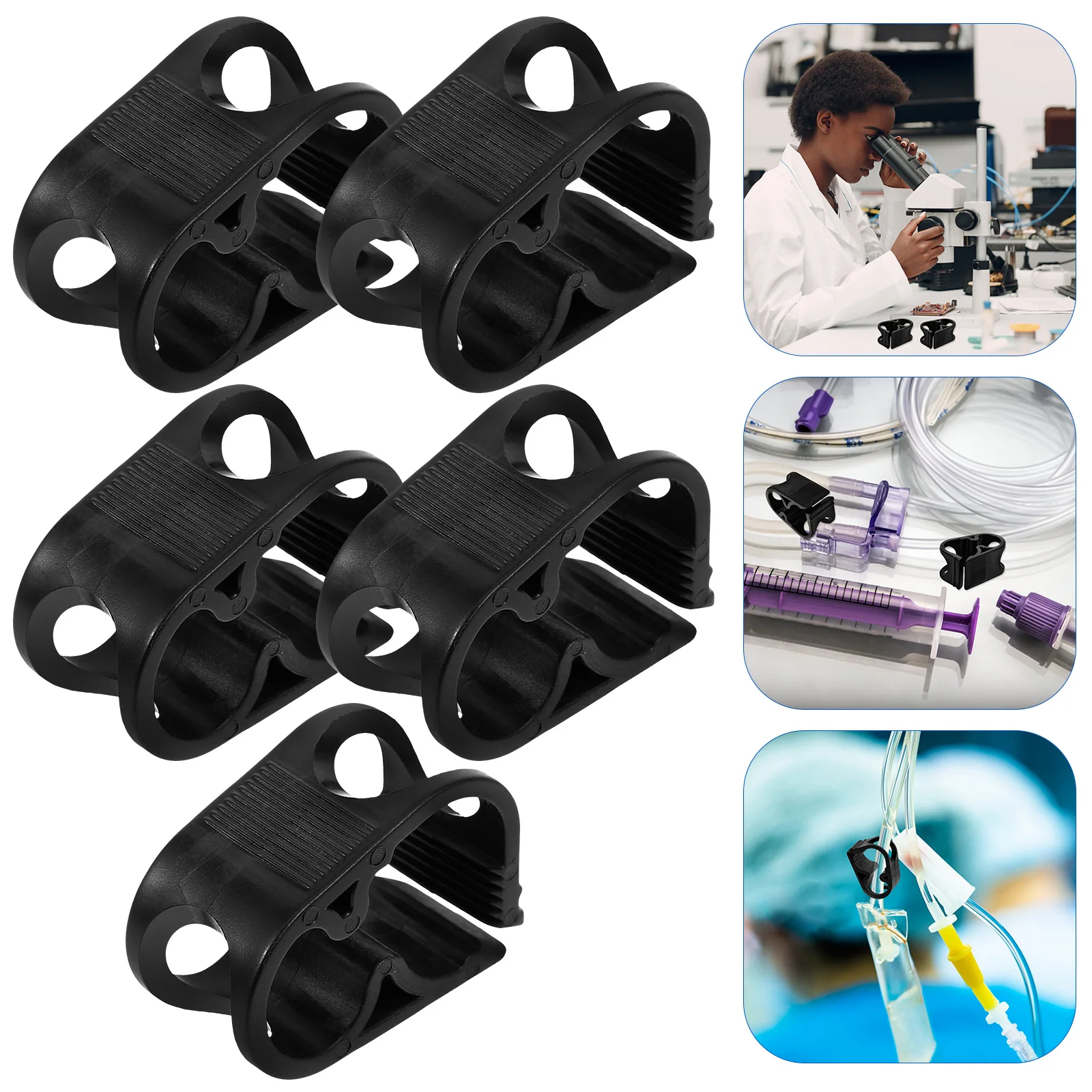 

5pcs Plastic Tubing Clamps Adjustable Shut Off Clips Water Flow Control Hose Pipe Clamp Versatile Flow Regulation Pipe