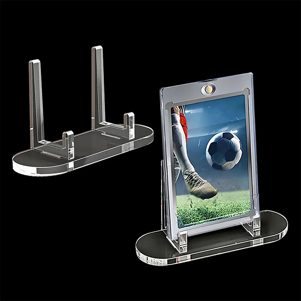 50PCS Acrylic Transparent Stand - Multi-purpose Display Stand, Business Card Holder & Badge Display Stand