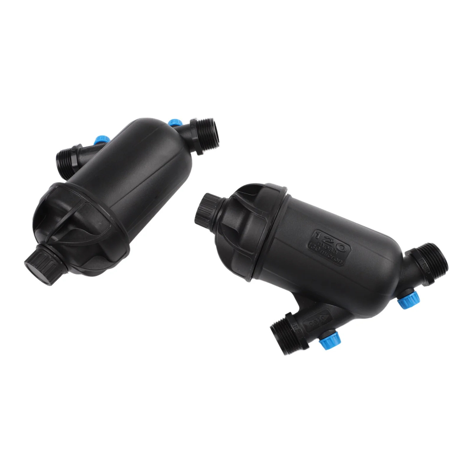 Water Line Y Filter with Stainless Steel Mesh Insert for Drip Irrigation Systems with 3/4 and 1 Inch NPT Ports