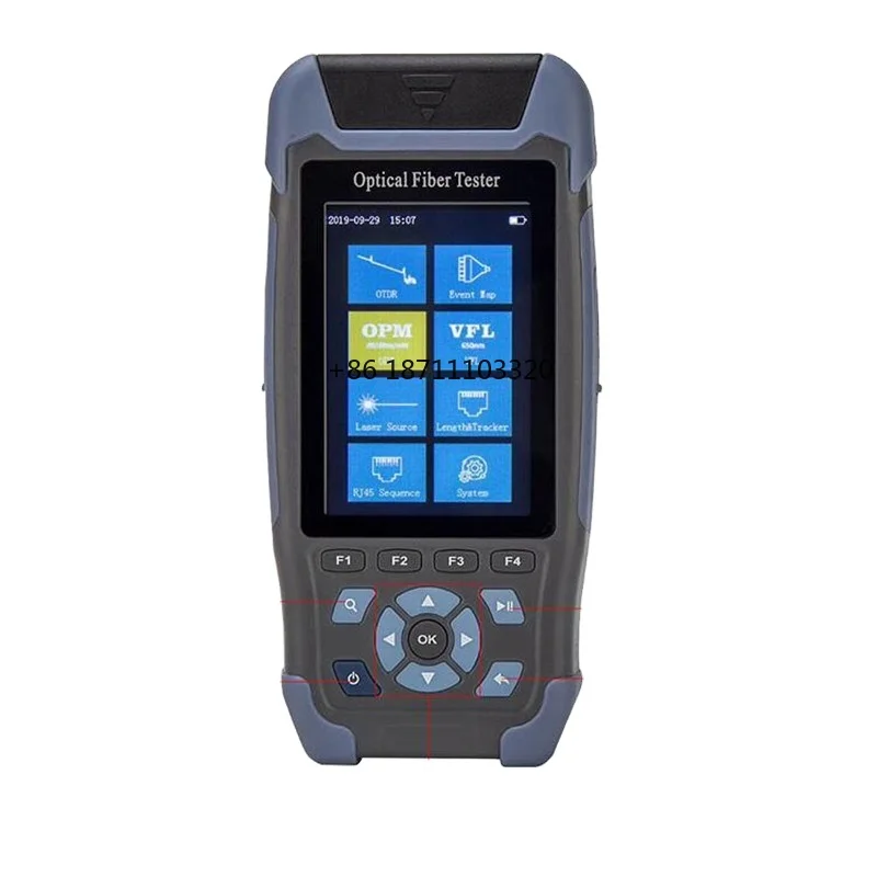 Handheld SM MM 32/30dB 1310/1550nm Mini Optical Fiber Tester OTDR