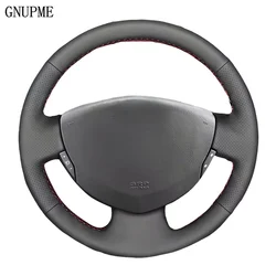 Customized DIY Car Steering Wheel Cover For Renault Clio 2 Twingo 2 Dacia Sandero 2001-2014 Microfiber Leather Steering Wrap