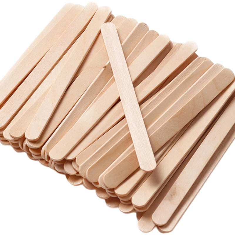 100pcs Disposable Hair Removal Waxing Sticks Applicators Wax Spatula