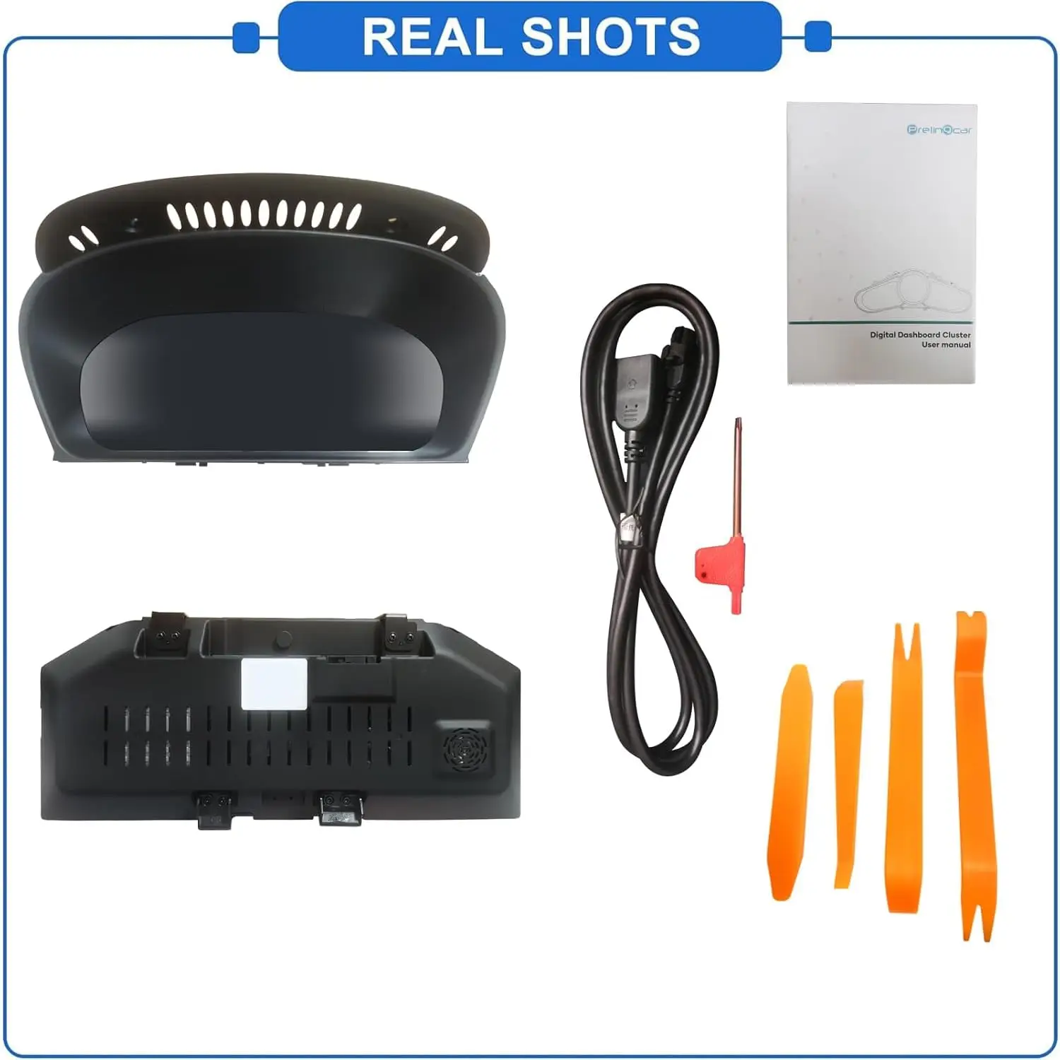 12.3’’ Digital instrument cluster for BMW E60 E61 2004-2009 CCC CIC System Dashboard Gauge speedometer, plug & play