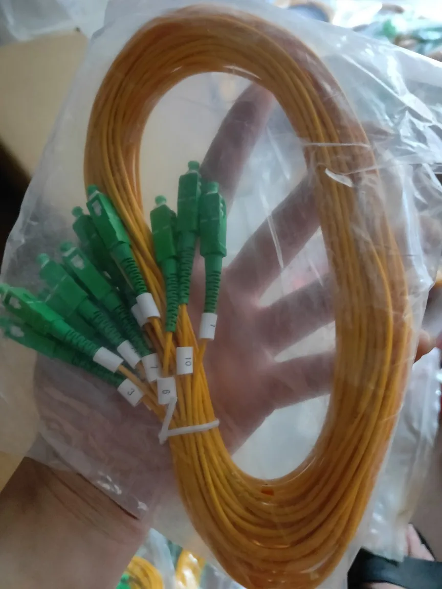 Single-mode single-core sc/apc one-meter yellow pigtail for radio and television jumper, special for radio and television, singl