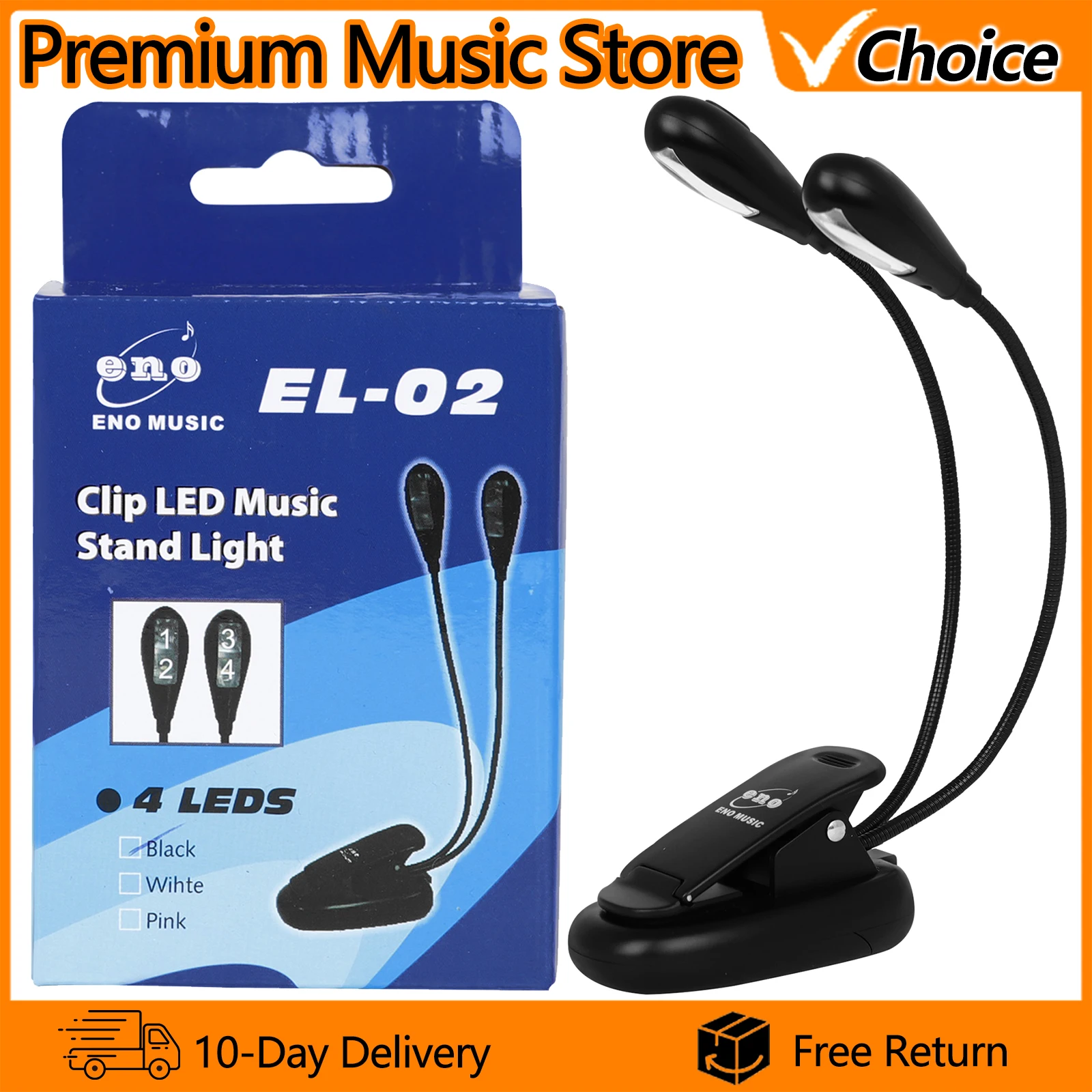 

Подставка для пюпитра, светодиодная лампа высокой яркости, клипса, книжная лампа, портативная гибкая шея, защита глаз, лампа для чтения книг, настольная лампа