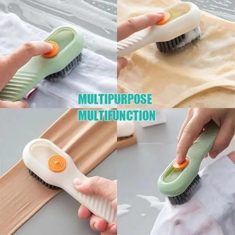 Multifunctional Cleaning Brush Long Handle Durable Shoe Care Tools All In One Clothes Maintenance Shoe Brush Multifunction