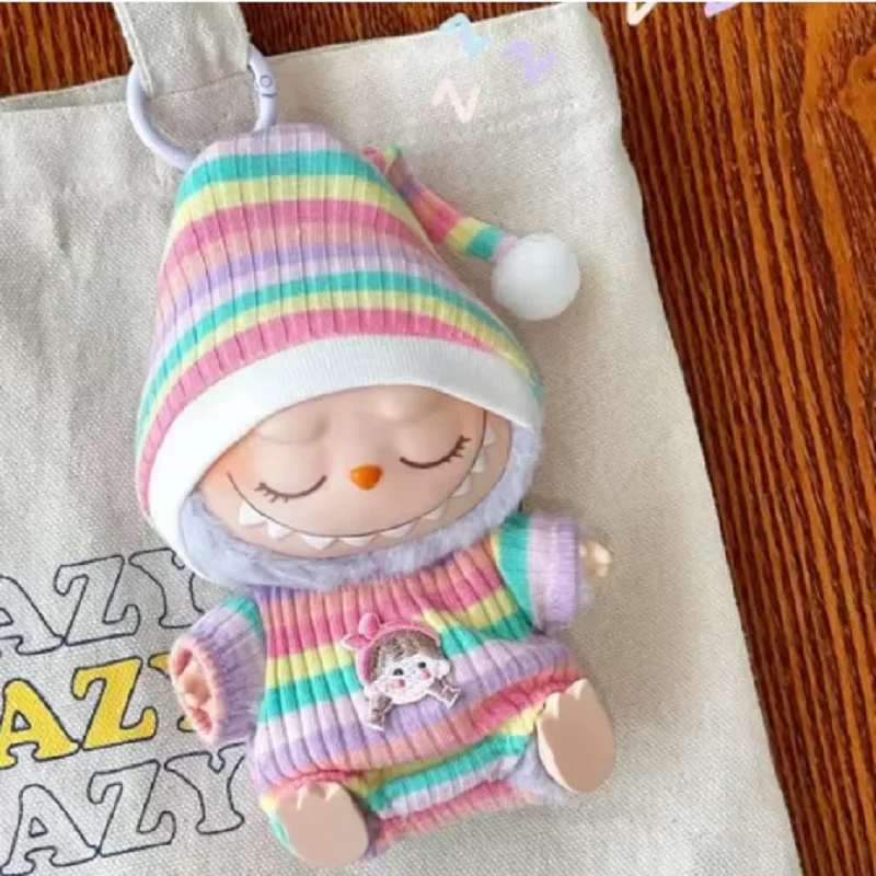 

17 см мини-щипы в стиле поп, аксессуары для одежды для корейки Kpop Labubu Idol Zitten Party V1 V2, осенний комбинезон, комплект одежды