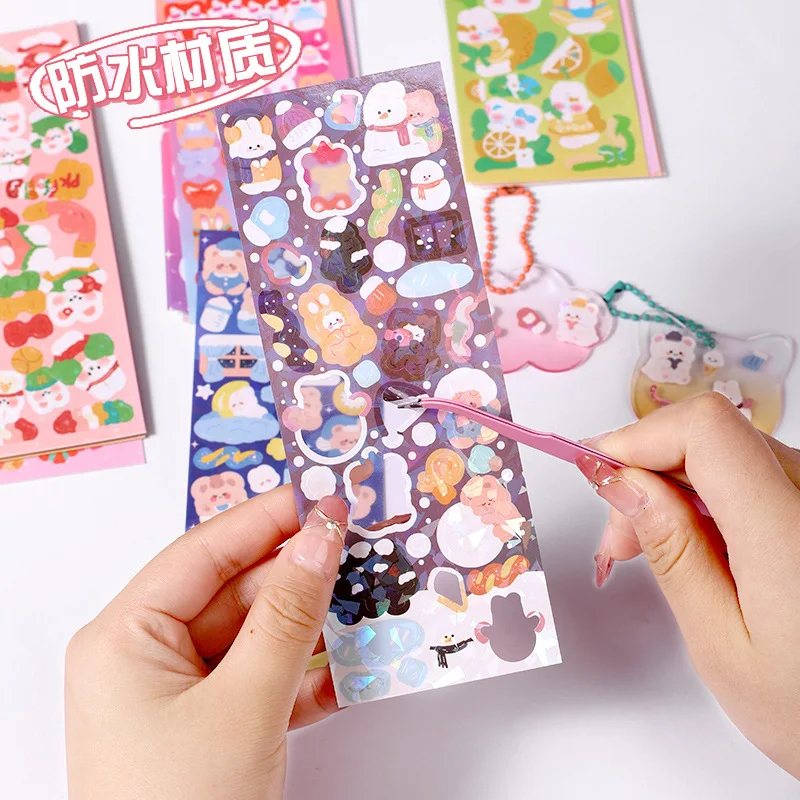 10-150pcs Random Cartoon Cute Sticker For Scrapbooking Photo DIY Bear Sticker for Journal Album Decorate Material No Duplicate