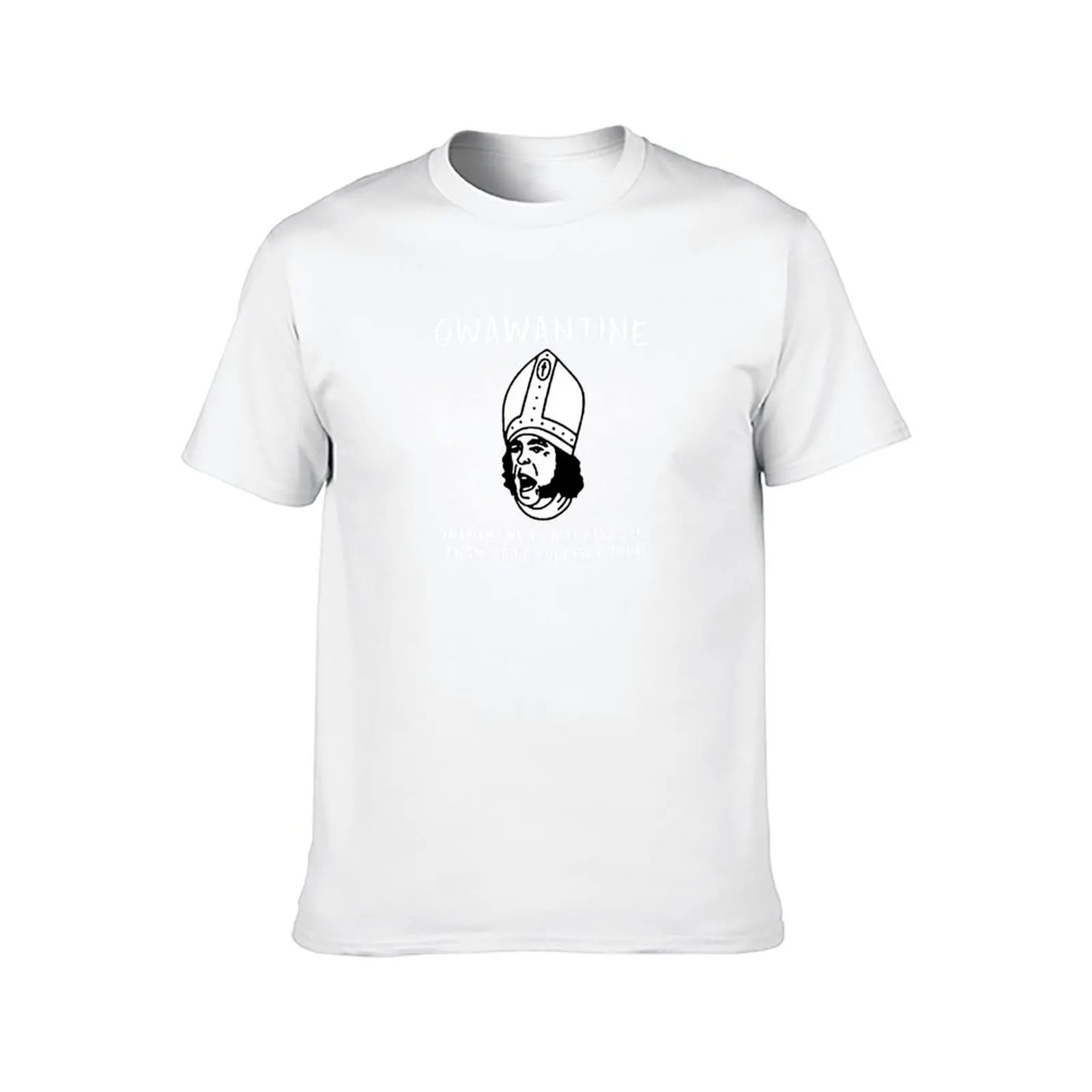 تي شيرت Qwawantine Is Wot Keep Us Fwom Being Today، اقتباس مضحك للحجر الصحي للتباعد الاجتماعي هدية