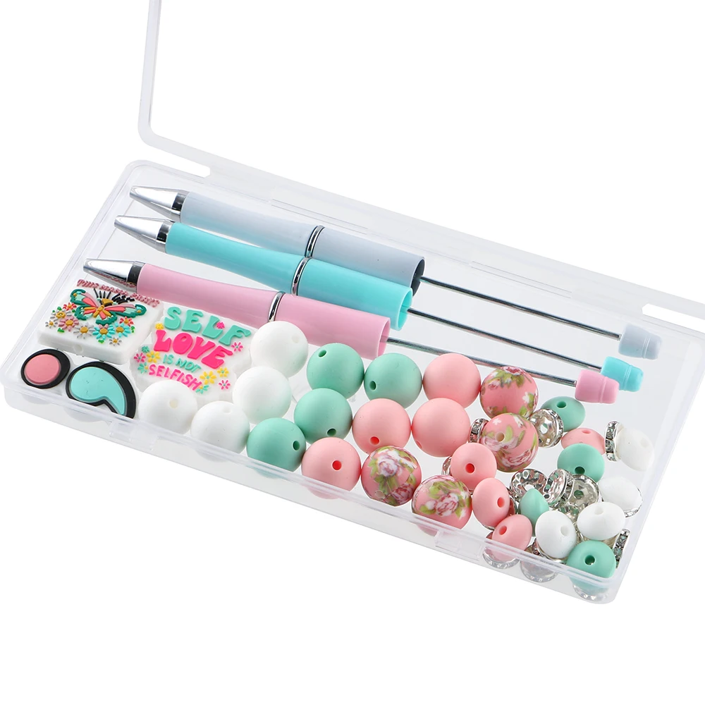 

54 шт./кор. шариковая ручка «сделай сам», пластиковая ручка для бисера, школьные и офисные письменные принадлежности, канцелярские принадлежности, свадебный подарок