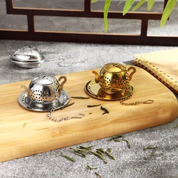 3D Filter Heart Tea Ball Stainless Steel Tea Strainer Teapot Tea Infuser Steeper Steeper