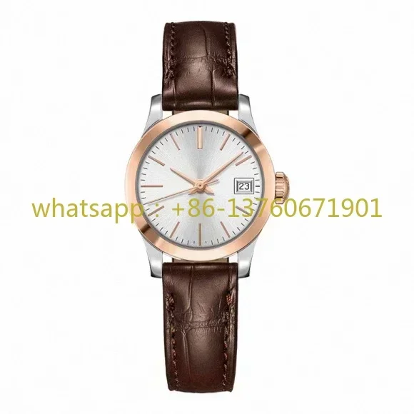 Luxury New Watch Able Womens Mechanical Automatic Brown Leather Fashion Watches