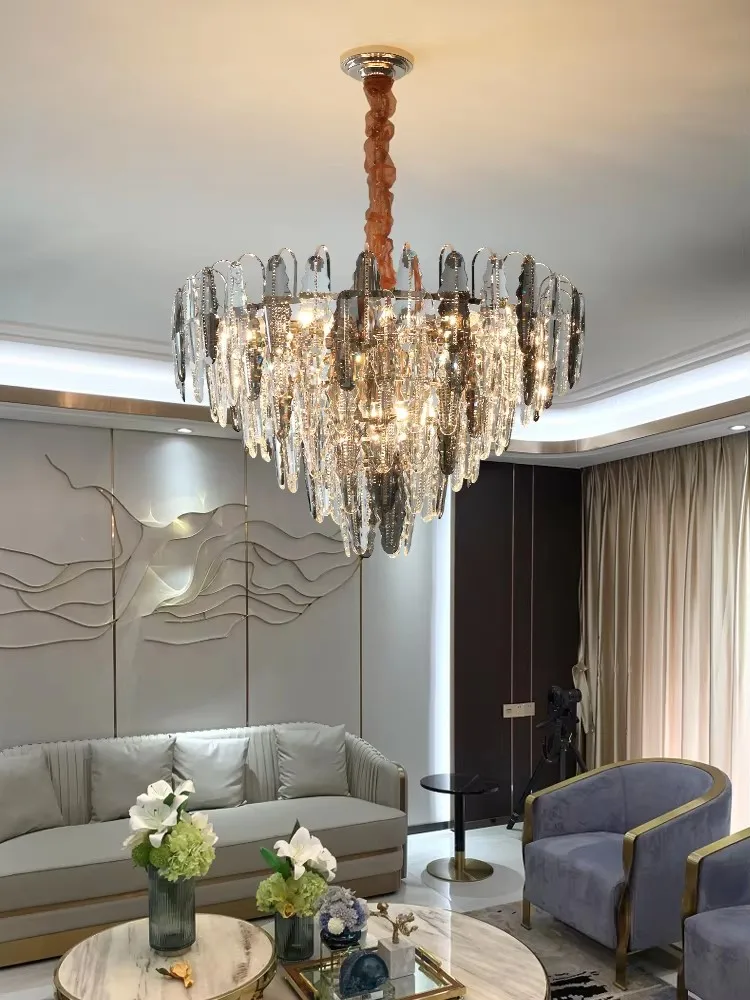 Make A Grand Statement With Our Magnificent E14 Led K9 Crystal Chandelier Cone Oval Designs Gold Chrome Options Dimming Function