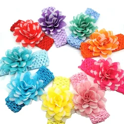 30/50pcs Colorful Flowers Pet Dog Bowties Elastic Band Bowties for Puppy Dog Collar Necktie Pet Dog Grooming Accessories