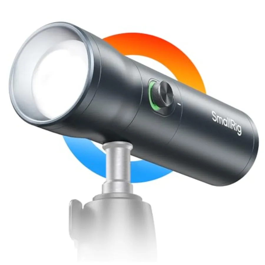 RGB LED Photography Flashlight, 7500mAh Aluminum Alloy Patterned Ambient Light, 4 Color Fill Light with 20 Patterned Filters, P