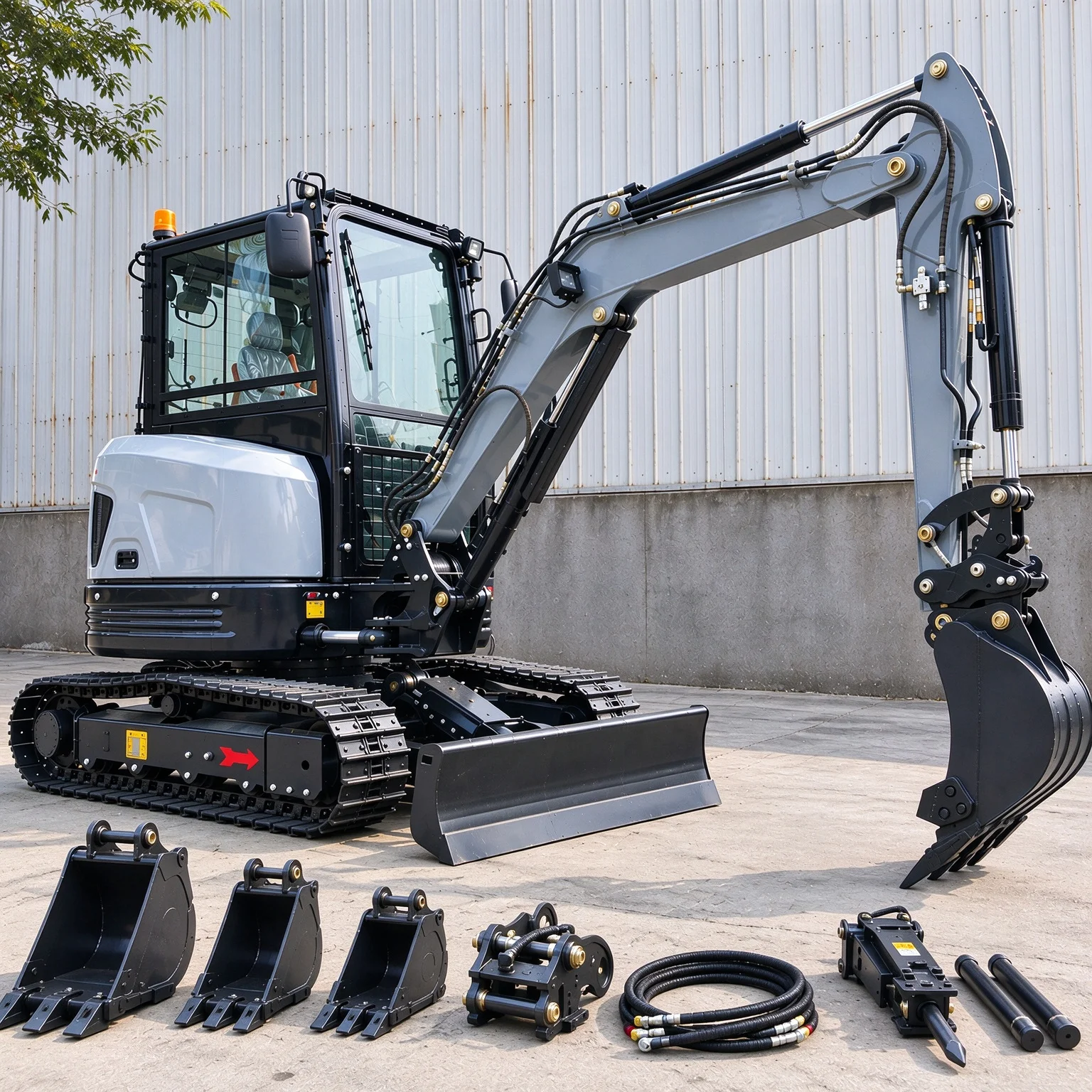 3.5 Ton Mini Excavator Crawler Digger Full Hydraulic CE EPA Euro 5 Customized Heavy Duty Construction Machine
