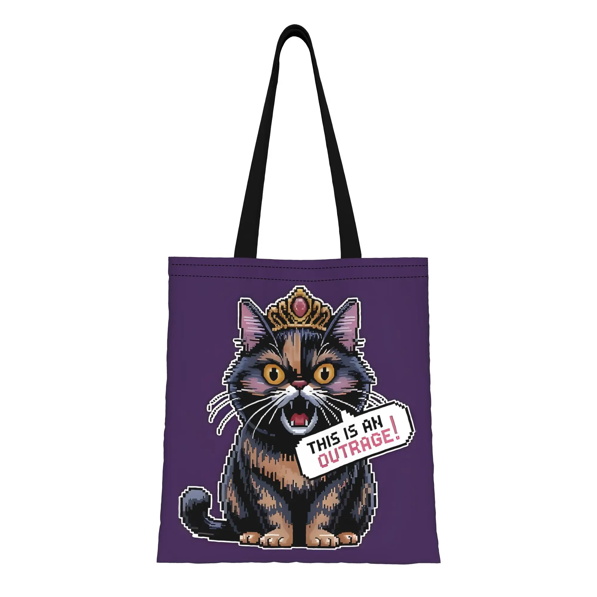 Dungeon Crawler Carl Donut canvas tote bag,  casual style for daily shopping