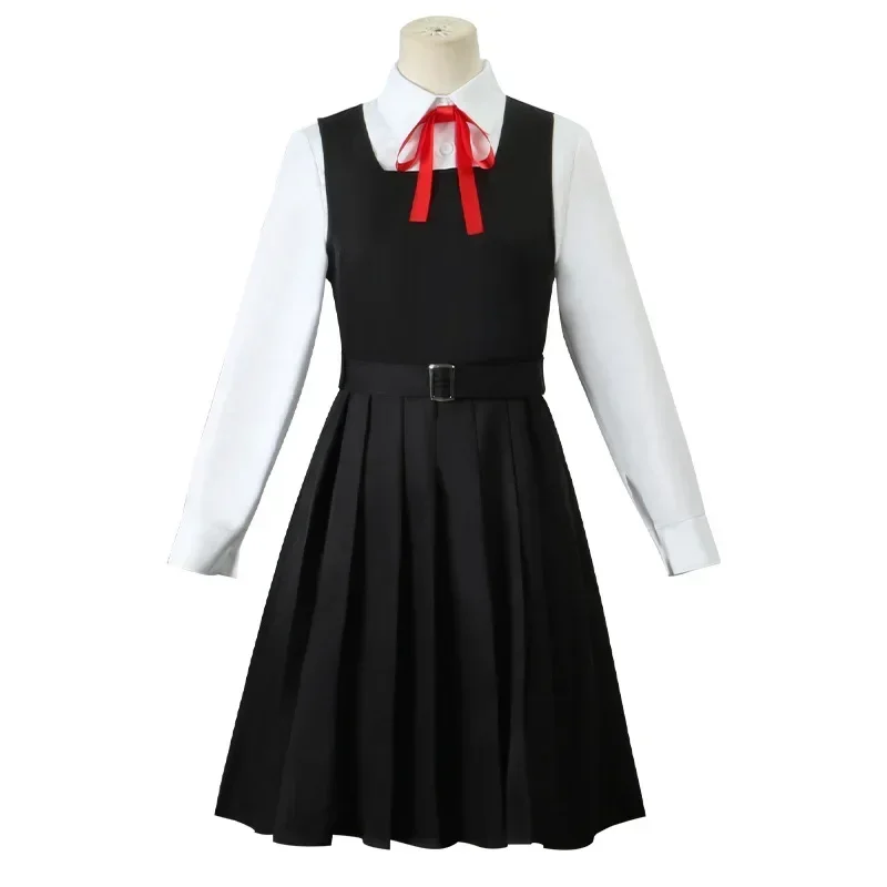 Anime  Gaun Kostum Chainsaw Man Cosplay Mitaka Asa Seragam JK School Uniform Women's Shirt Uniform Dress Halloween Party Set