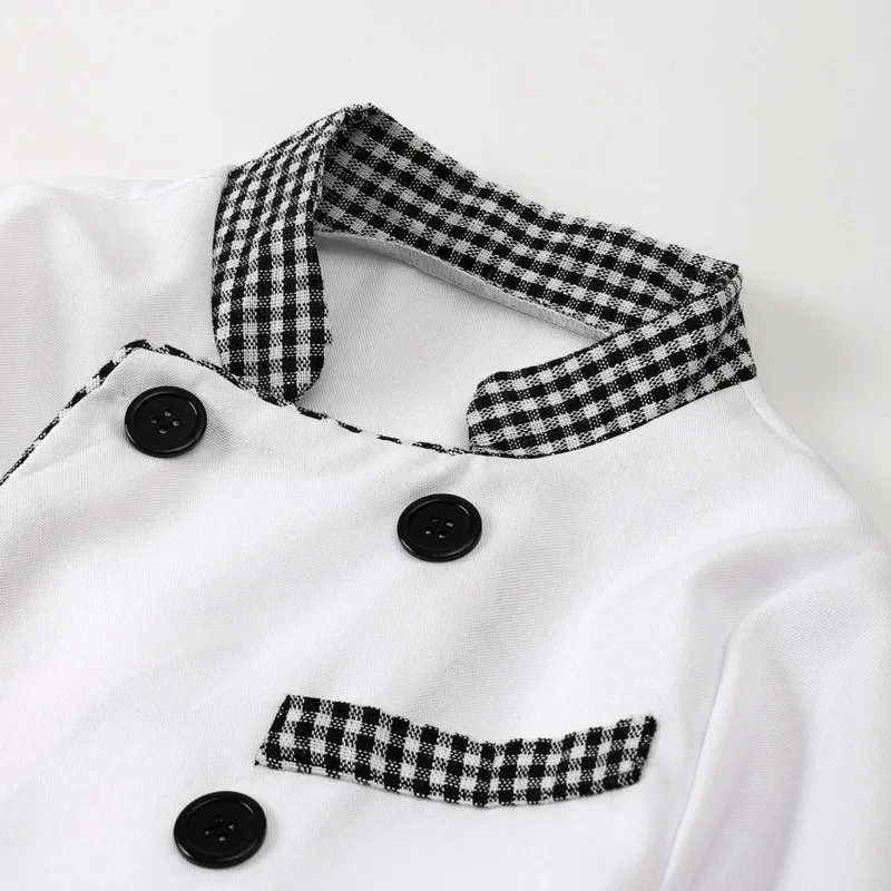 Traje de chef para crianças, Cozinhar e cozinhar roupas para meninos e meninas, Halloween Cook Uniform, Festa de Carnaval, Fancy Dress