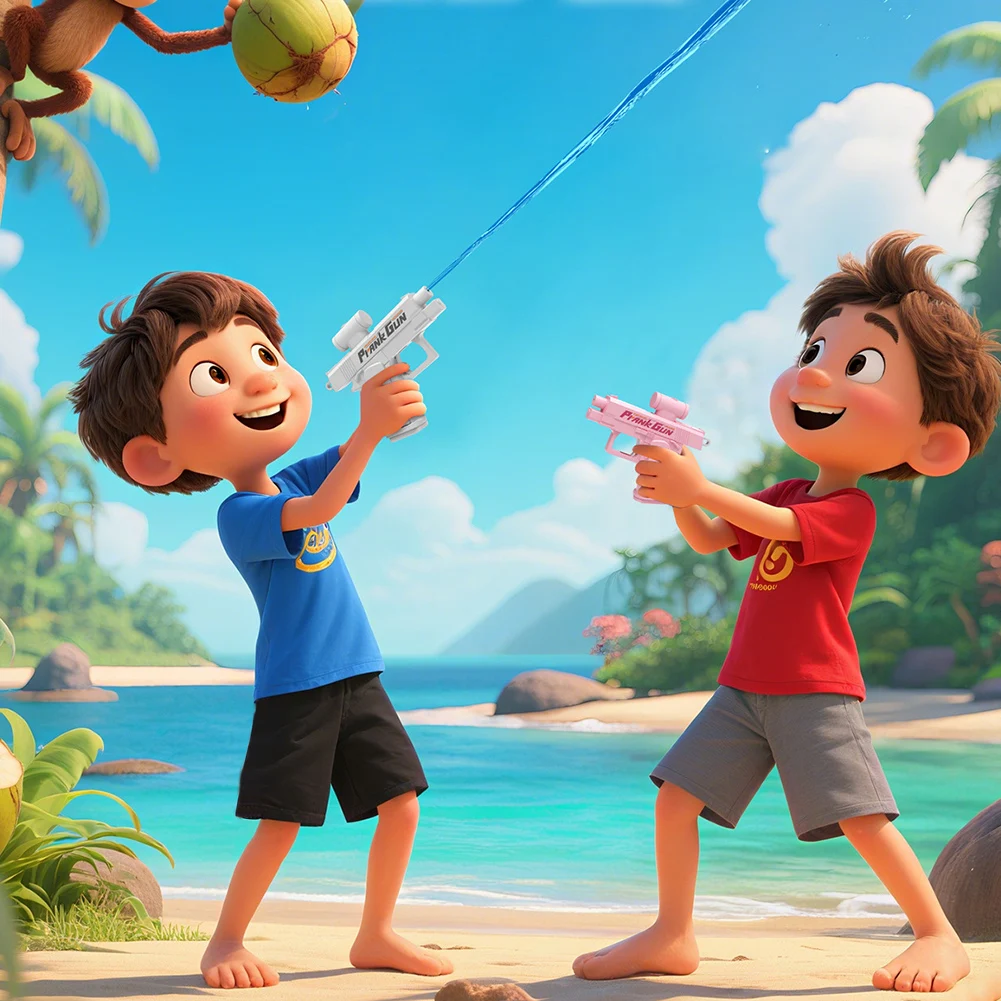 Streich-Wasserspielzeug, 2-Wege-Spritzer, Blaster-Spielzeug aus doppelseitigen, lustigen interaktiven Streichspritzgeräten, Gag-Geschenk