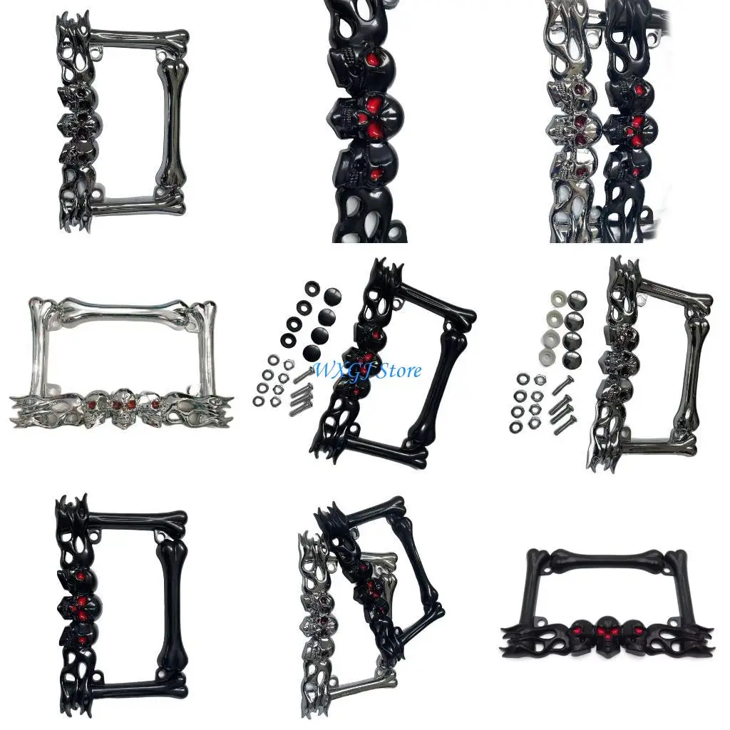 

37JE Universallicense Plate рама черепа головка мотоцикла мотоцикла