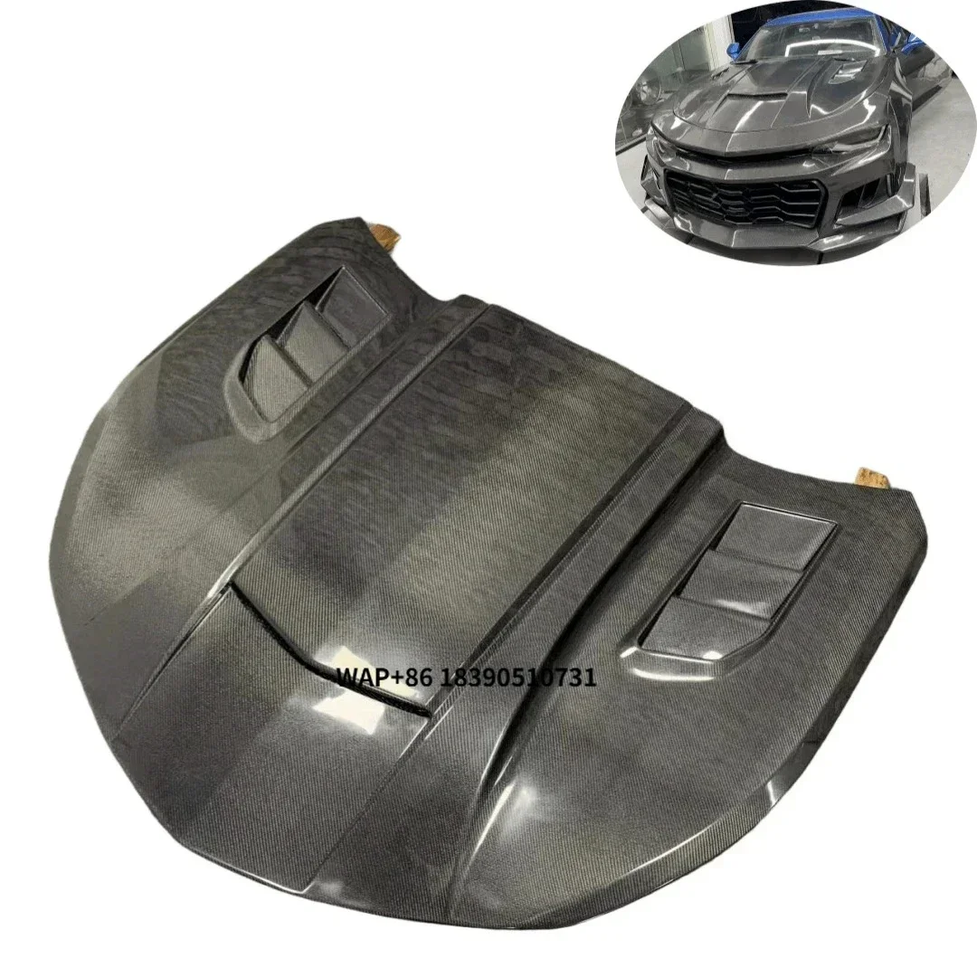 

Custom Carbon Fiber Engine Hood for Camaro 6th Generation 2016-2024 Includes Bolts New Condition Customized