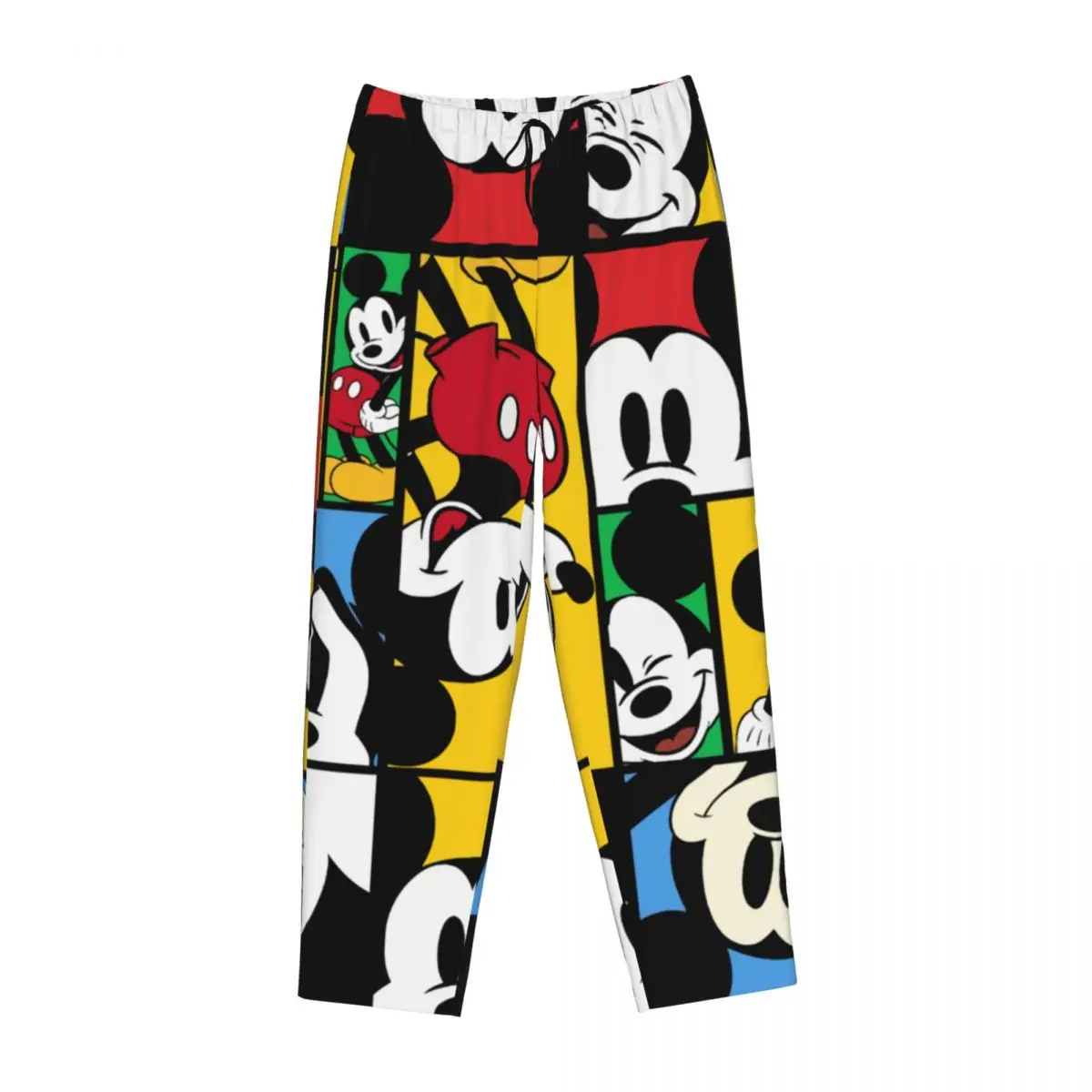 Personalizado impresso minnie mickey mouse animação dos desenhos animados calças de pijama feminino dormir bottoms com bolsos