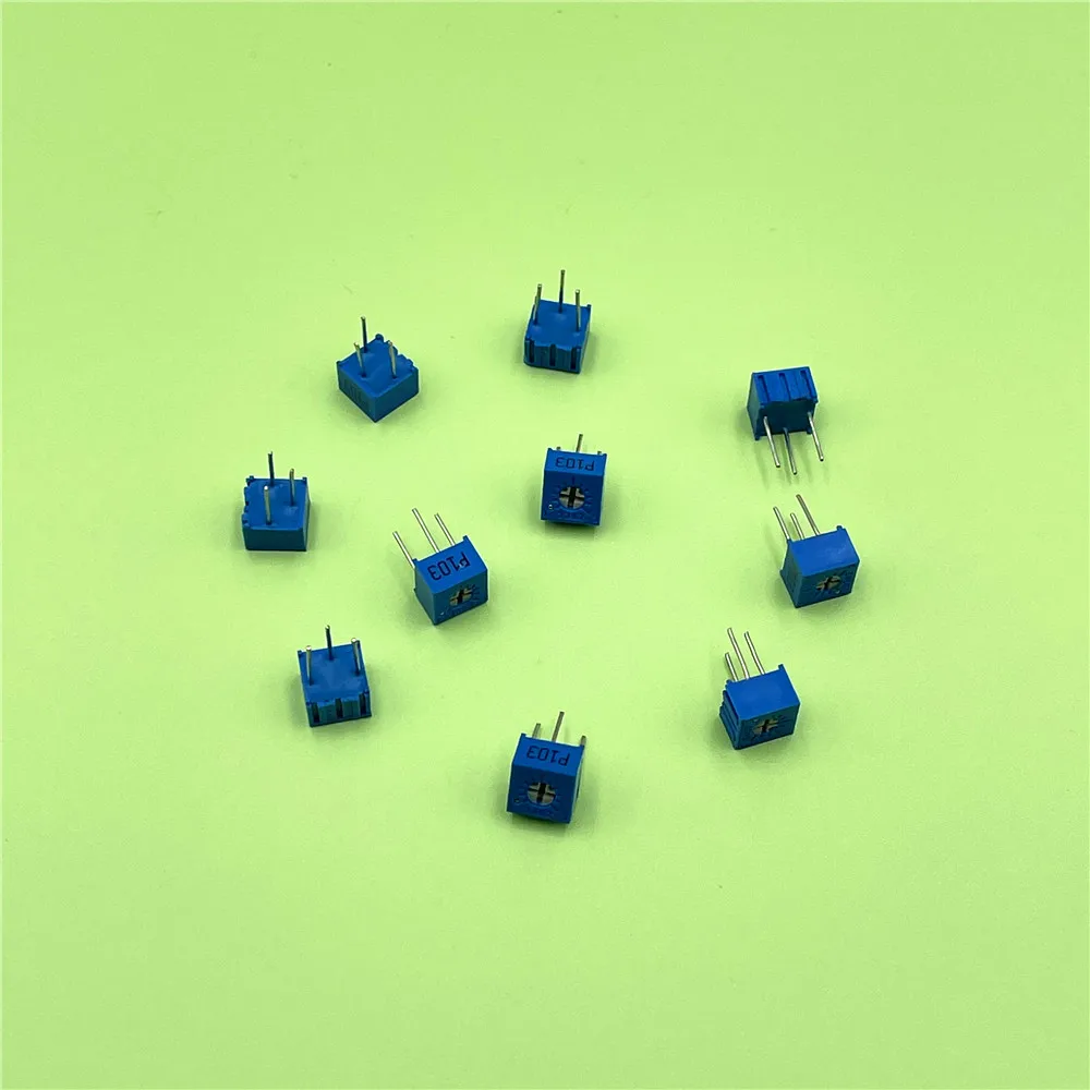 200pcs 3362P 3362 Single Turn Cermet Trimmer Potentiometer Variable Resistor 100 200 500 1K 2K 5K 10K 20K 50K 100K 200K 500K Ohm