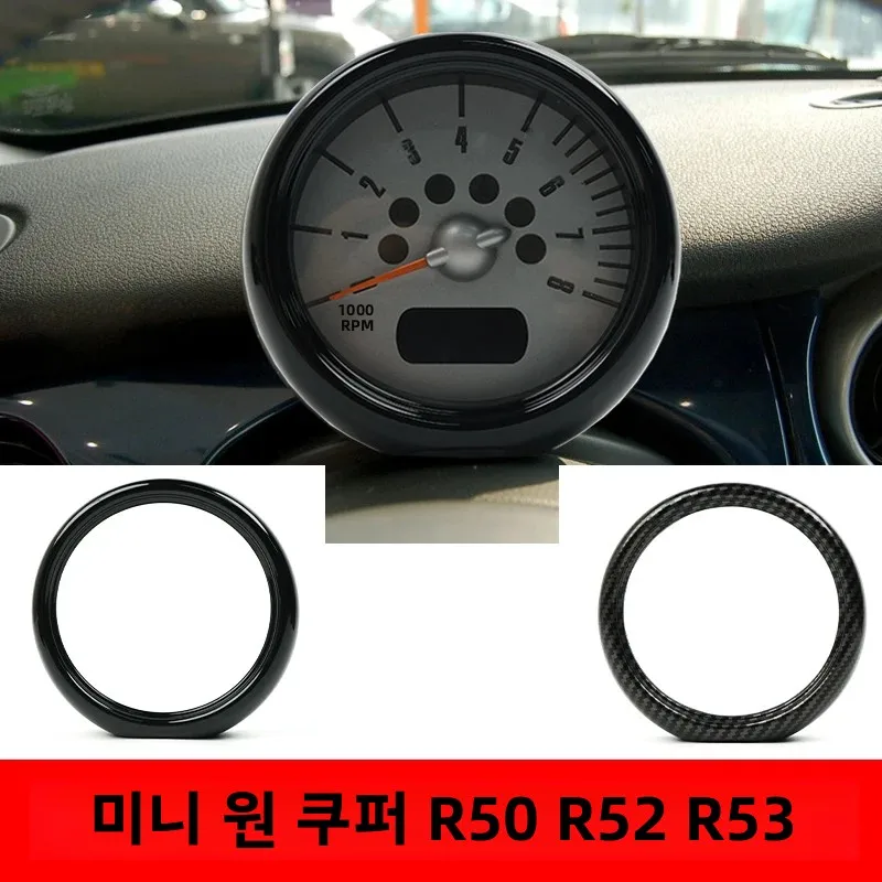 Gloss Black Interior Front Tachometer Cover Sticker  For Mini Cooper R50 R52 R53 Car-Styling Auto Interior Accessories
