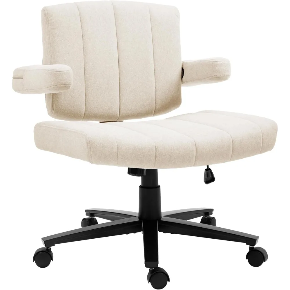 

Cross Wheeled Chair - Adaptable Comfort for Every Need, High-Backed, with Adjustable Wide Armrests, Anti-Skid Fabric Uphol
