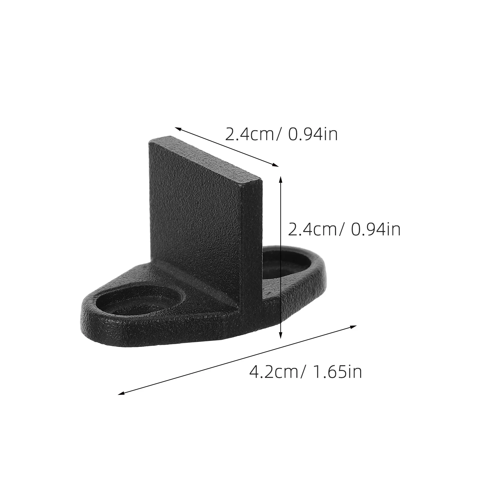 4 Pcs Barn Door Guide for Floor Track Sliding Hardware Stopper Rail Kit Iron