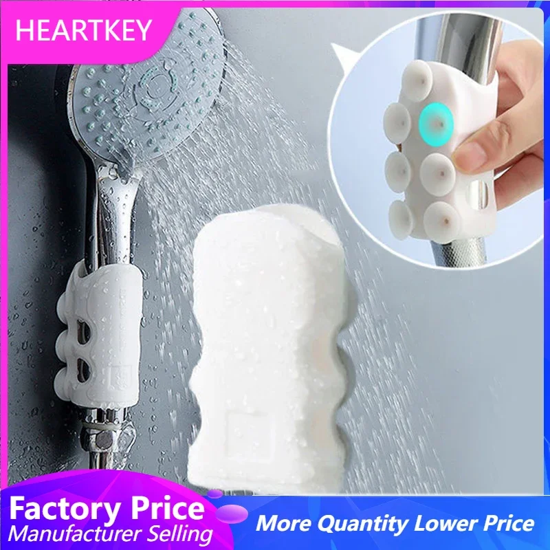 

Silicone Shower Bracket Relocatable Suction Cup Shower Head Holder Wall Mount Removable Handheld Reusable Showerhead Holder